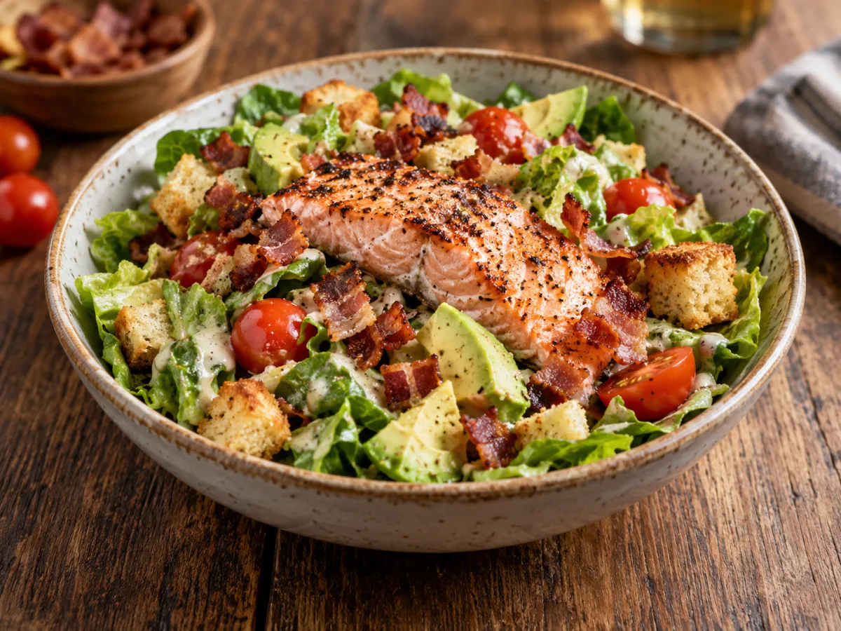 B.C. Salmon Avo BLT Salad