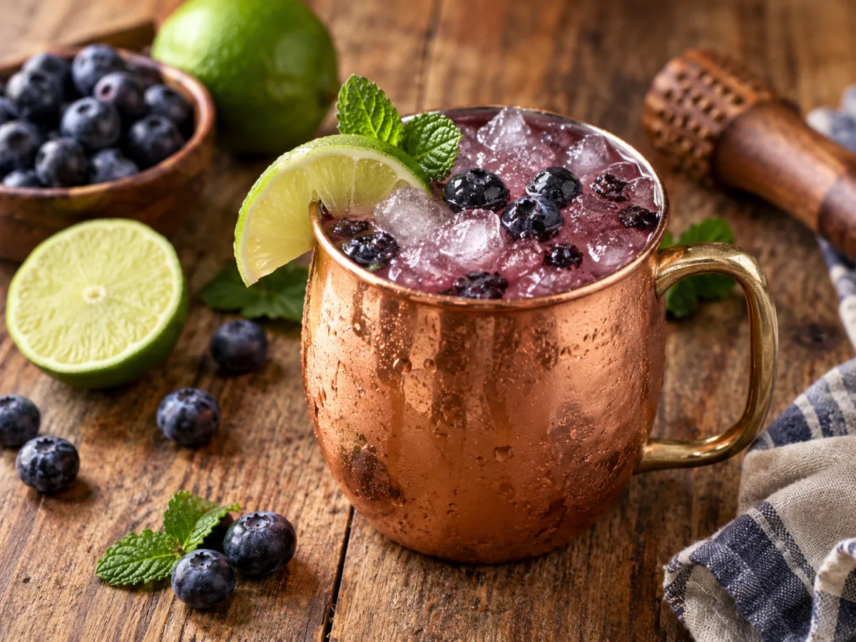 Blueberry Moscow Mocktail