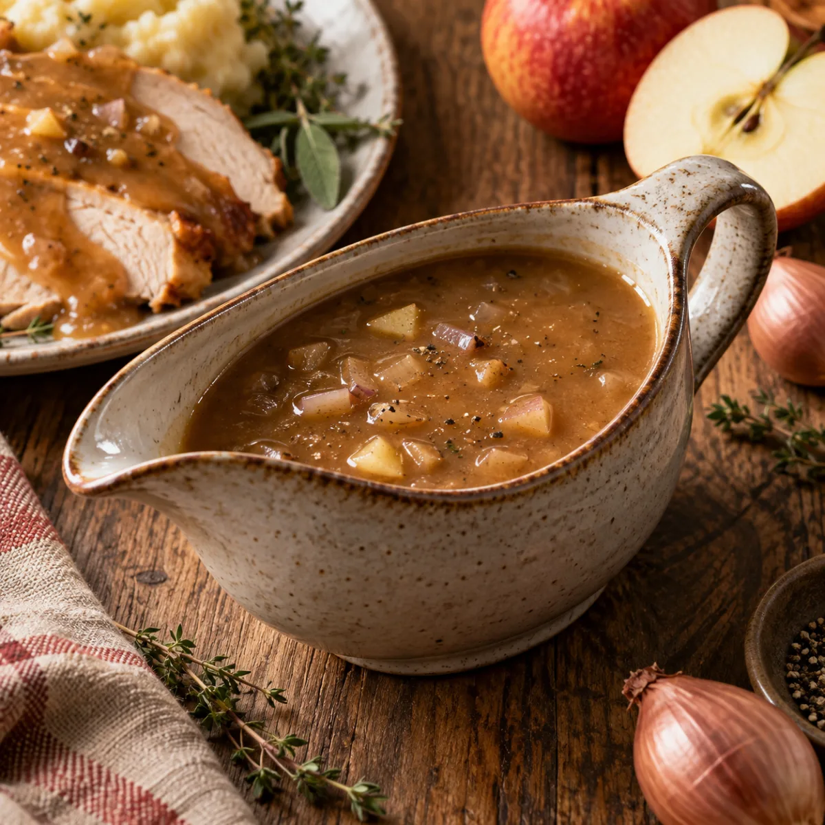 Bourbon Cider Gravy