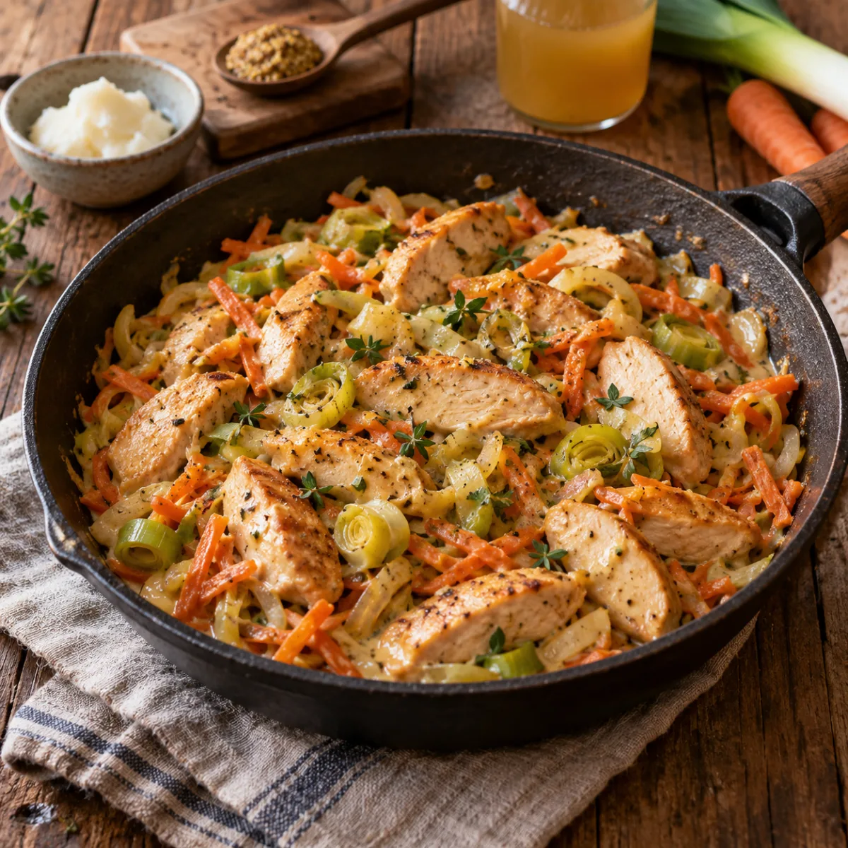 Coconut Chicken Hash