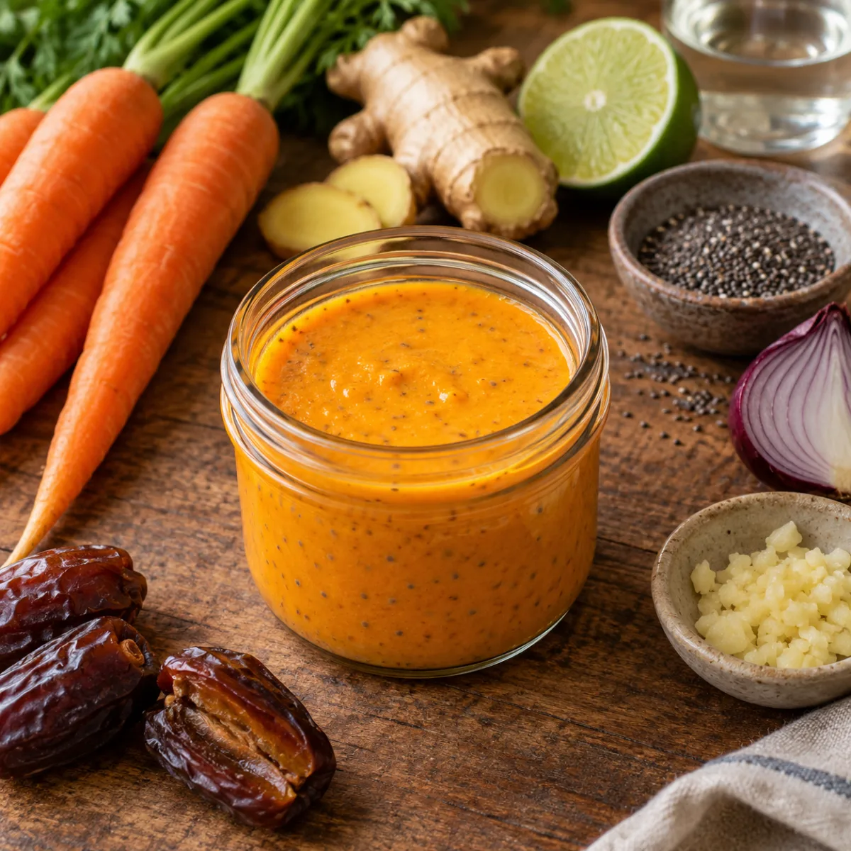 Ginger Carrot Chia Dressing