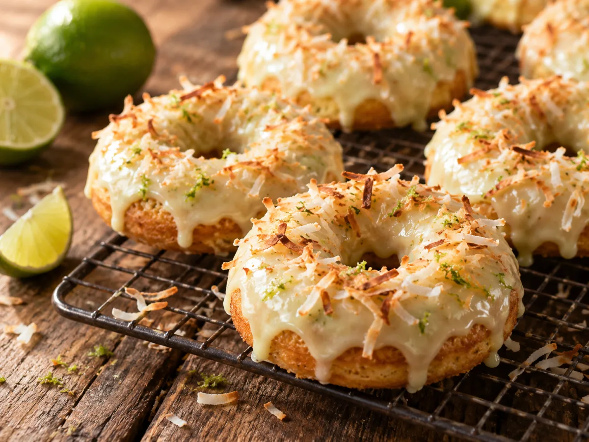 Key Lime Coconut Donuts