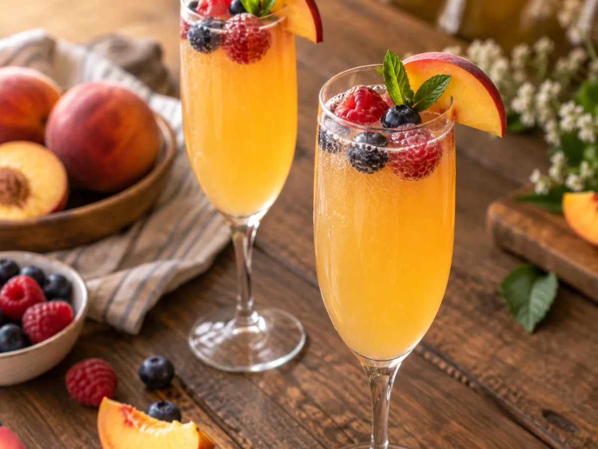 Peach Bellini Mocktail