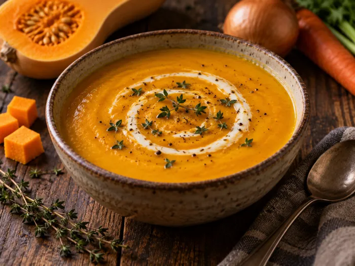 Roasted Garden Squash Soup