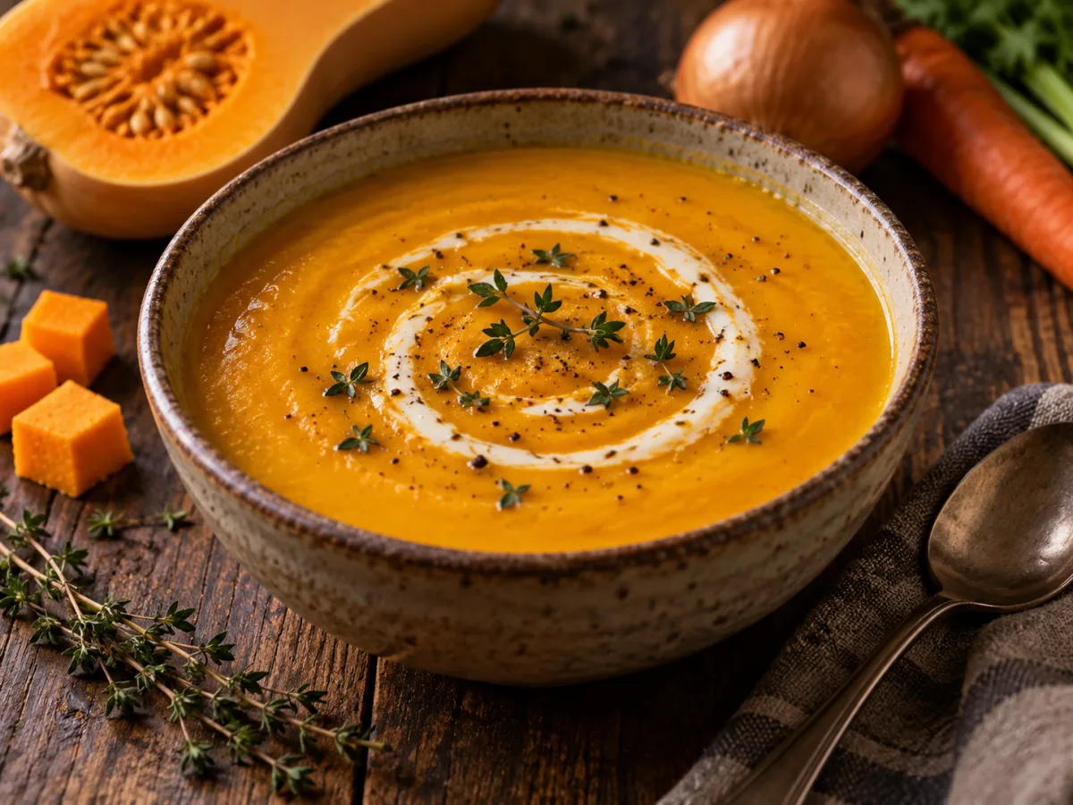 Roasted Garden Squash Soup